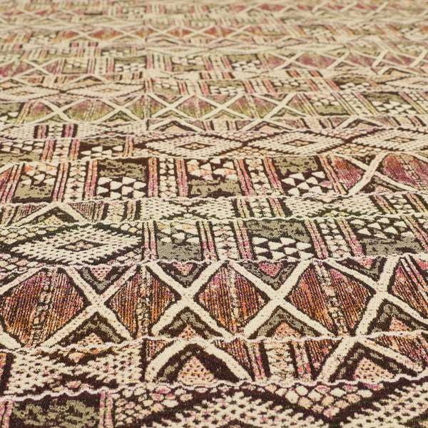 Madagascar Traditional Pattern Geometric Multicolour Interior Fabrics JO-599 - Handmade Cushions