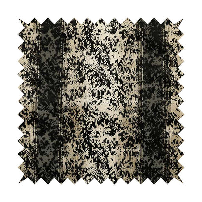 Ziani Designer Abstract Pattern Velvet Soft Pattern In Black Colour JO-600 - Roman Blinds