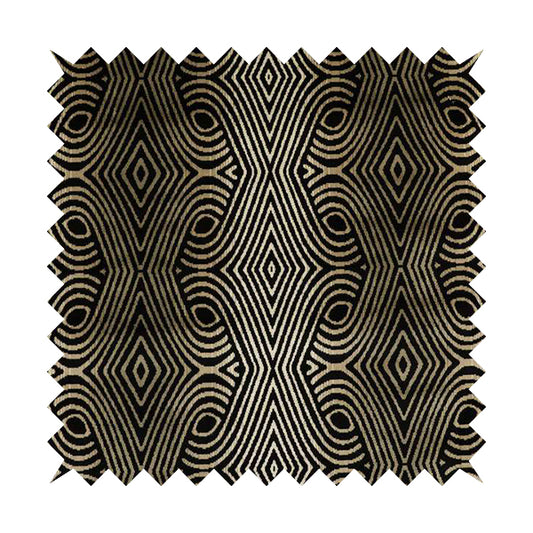 Ziani Designer Pattern Velvet Soft Pattern In Black Colour JO-602
