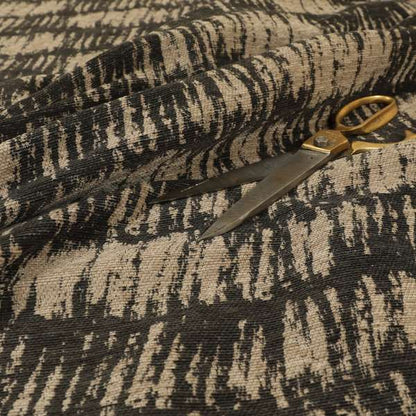 Marlow Woven Designer Abstract Pattern In Brown Colour Upholstery Fabric JO-619 - Made To Measure Curtains