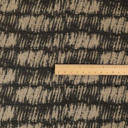 Marlow Woven Designer Abstract Pattern In Brown Colour Upholstery Fabric JO-619 - Made To Measure Curtains