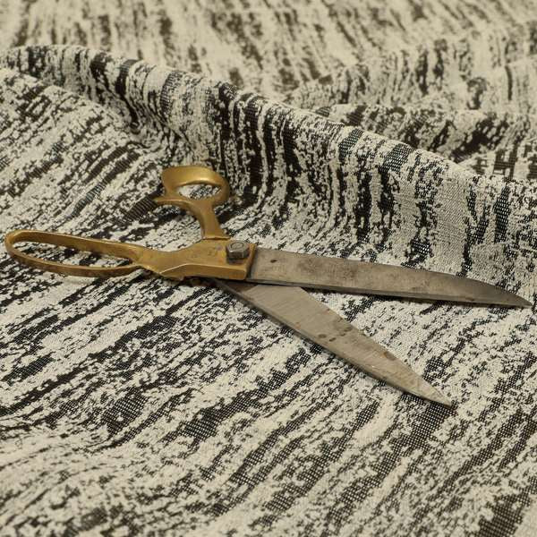 Waterperry Collection Beige Silver Colour Abstract Modern Pattern Soft Chenille Upholstery Fabric JO-620 - Roman Blinds