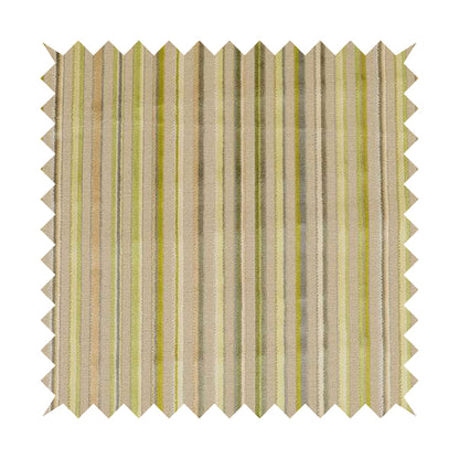 Ziani Modern Striped Pattern Velvet Green Colour JO-625 - Roman Blinds