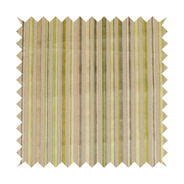 Ziani Modern Striped Pattern Velvet Green Colour JO-625 - Handmade Cushions