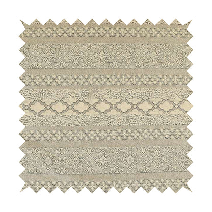 Waterperry Collection Beige Silver Colour Abstract Modern Pattern Soft Chenille Upholstery Fabric JO-631 - Roman Blinds