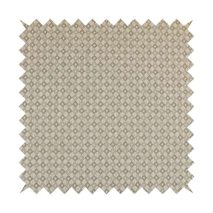 Atmosfera Quality Woven Small Geometric Pattern Grey Brown Colour Fabric JO-632 - Made To Measure Curtains