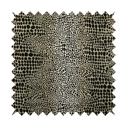 Ziani Leopard Skin Animal Inspired Spotted Pattern Velvet In Black Colour JO-647 - Handmade Cushions