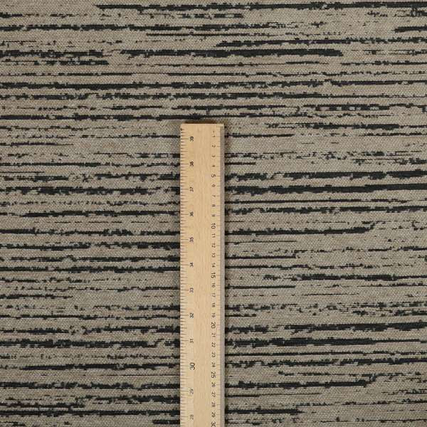 Marlow Woven Designer Abstract Striped Pattern In Brown Colour Upholstery Fabric JO-649