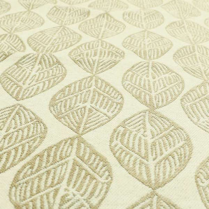 Soft Chenille Textured Brown Beige Leaf Flower Pattern Upholstery Fabric JO-660 - Roman Blinds