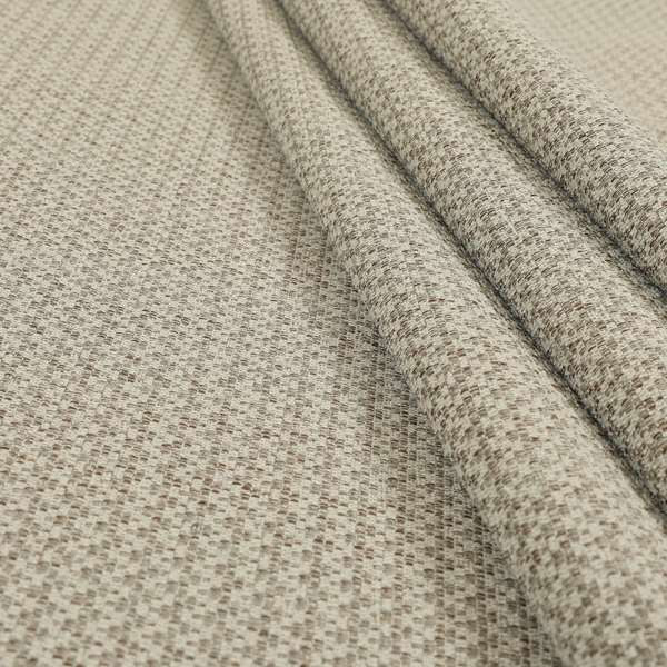 Simply Perfect Plains Jacquard Woven Textured Chenille Beige Colour Furnishing Upholstery Fabric JO-661 - Roman Blinds