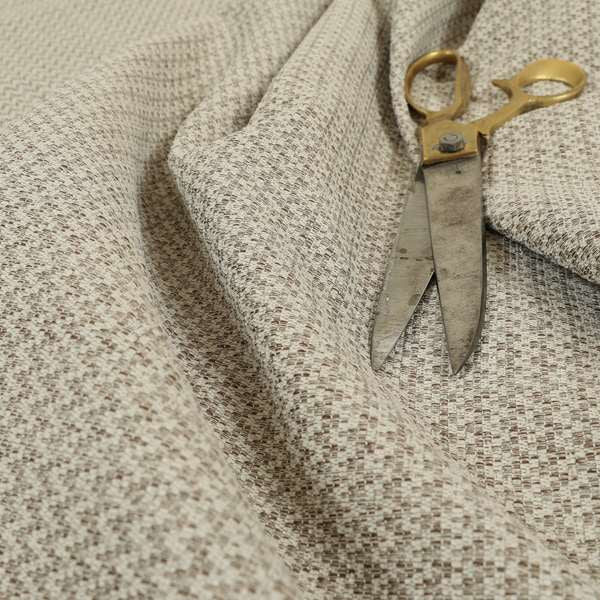 Simply Perfect Plains Jacquard Woven Textured Chenille Beige Colour Furnishing Upholstery Fabric JO-661 - Made To Measure Curtains