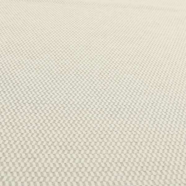 Simply Perfect Plains Collection Soft Textured In White Cream Colour Self Plain Chenille Upholstery Fabric JO-663 - Made To Measure Curtains