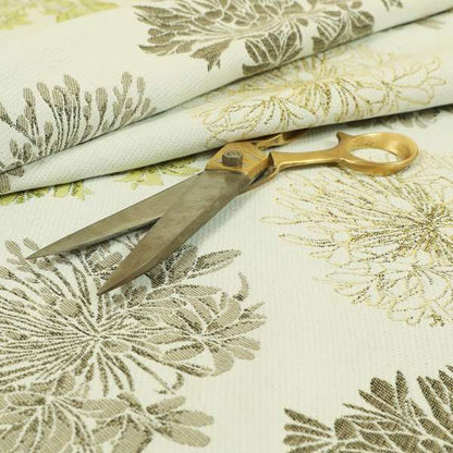 Floral Green Brown Colour Pattern Upholstery Fabric JO-664 - Handmade Cushions