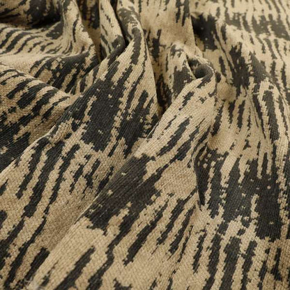 Marlow Woven Designer Abstract Pattern In Brown Colour Upholstery Fabric JO-669 - Made To Measure Curtains