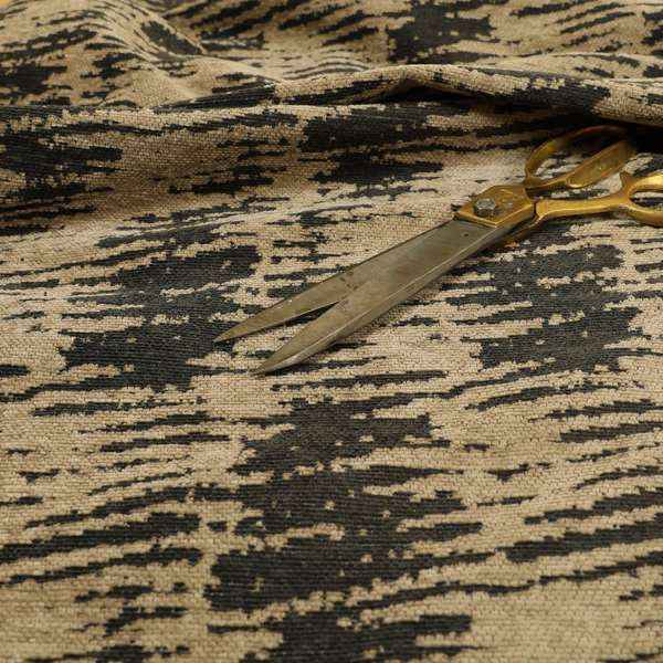 Marlow Woven Designer Abstract Pattern In Brown Colour Upholstery Fabric JO-669 - Made To Measure Curtains