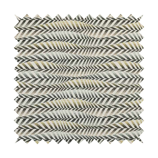 Carnival Living Fabric Collection Grey Yellow Colour Wave Striped Funky Retro Pattern Upholstery Curtain Material JO-680