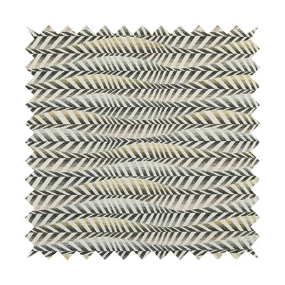 Carnival Living Fabric Collection Grey Yellow Colour Wave Striped Funky Retro Pattern Upholstery Curtain Material JO-680 - Made To Measure Curtains