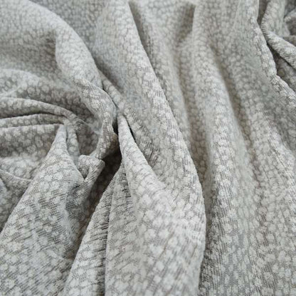 Florida Soft Woven Cream Colour Chenille Upholstery Fabric JO-70 - Handmade Cushions