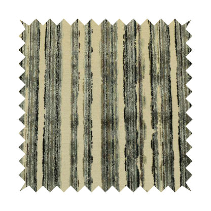 Shaved Striped Line Grey Velvet Pattern Upholstery Fabric JO-701 - Roman Blinds