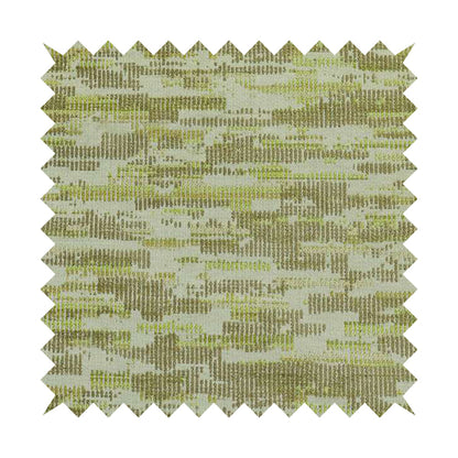 Modern Abstract Semi Plain Pattern In Green Colour Chenille Upholstery Fabric JO-713 - Roman Blinds