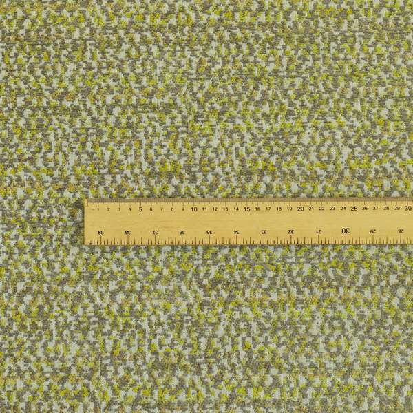 Abstract Pattern In Green Colour Chenille Upholstery Fabric JO-714 - Handmade Cushions