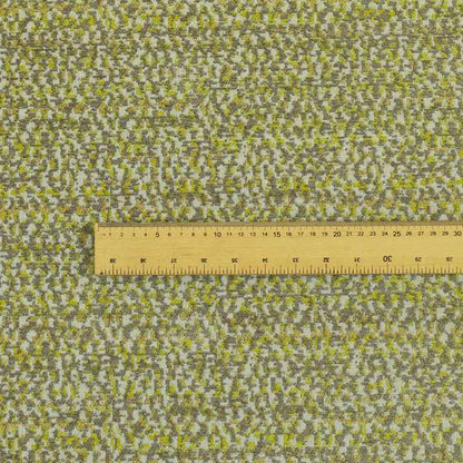 Abstract Pattern In Green Colour Chenille Upholstery Fabric JO-714 - Made To Measure Curtains