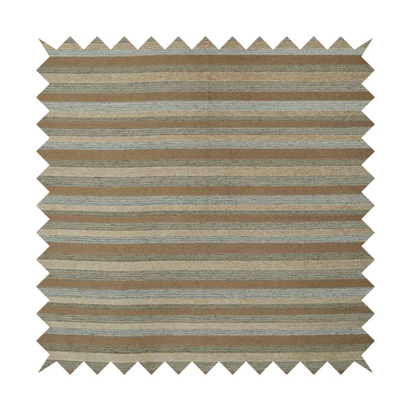 Enya Designer Soft Luxury Striped Fabric Brown Beige Grey JO-72 - Roman Blinds