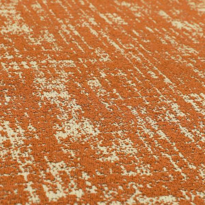 Semi Plain Pattern In Orange Colour Chenille Upholstery Fabric JO-720 - Handmade Cushions