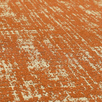 Semi Plain Pattern In Orange Colour Chenille Upholstery Fabric JO-720