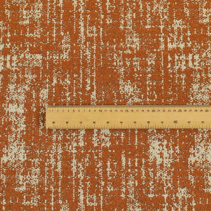 Semi Plain Pattern In Orange Colour Chenille Upholstery Fabric JO-720 - Made To Measure Curtains