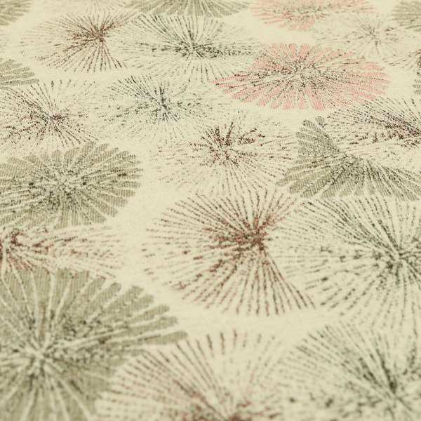 Blossom Floral Pink Grey Chenille Jacquard Upholstery Fabric JO-725 - Handmade Cushions