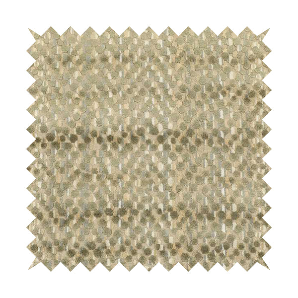 Dotted Pattern In Green Brown Colour Velvet Upholstery Fabric JO-728 - Made To Measure Curtains