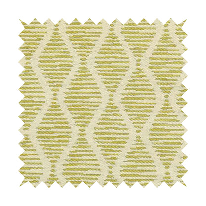 Cream Green Colour Modern Vertical Wave Pattern Chenille Upholstery Fabric JO-734 - Roman Blinds