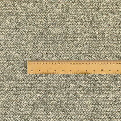 Small Chevron Arrow Pattern In Grey Colour Chenille Jacquard Furniture Fabric JO-740 - Roman Blinds