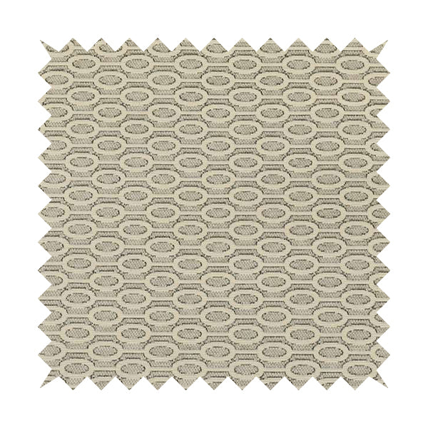 Uniformed Eclipsed Stripe Pattern In Grey Colour Chenille Upholstery Fabric JO-747 - Made To Measure Curtains