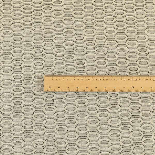 Uniformed Eclipsed Stripe Pattern In Grey Colour Chenille Upholstery Fabric JO-747 - Roman Blinds