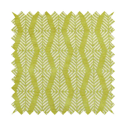 Cream Green Colour Modern Vertical Wave Pattern Chenille Upholstery Fabric JO-754 - Handmade Cushions