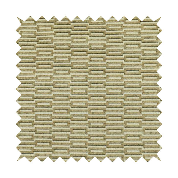 Uniformed Rectangle Shape Stripe Pattern In Brown Colour Chenille Upholstery Fabric JO-757 - Made To Measure Curtains