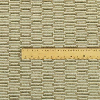 Uniformed Rectangle Shape Stripe Pattern In Brown Colour Chenille Upholstery Fabric JO-757 - Roman Blinds