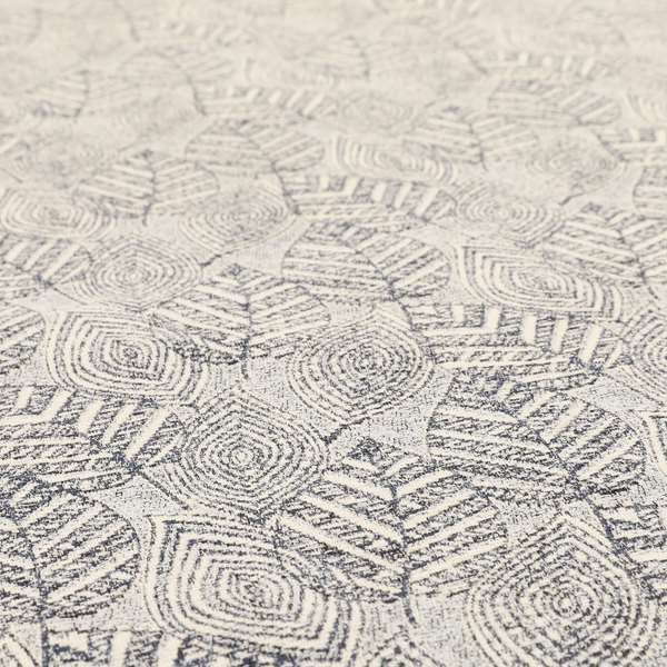 Floral Upwards Pattern In Blue Colour Chenille Jacquard Furniture Fabric JO-759 - Roman Blinds