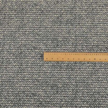 Small Chevron Arrow Pattern In Blue Colour Chenille Jacquard Furniture Fabric JO-760 - Roman Blinds