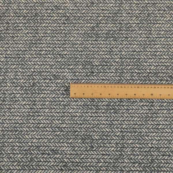 Small Chevron Arrow Pattern In Blue Colour Chenille Jacquard Furniture Fabric JO-760 - Made To Measure Curtains