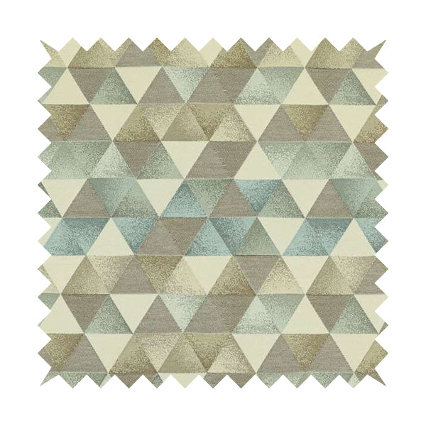 Le Triangle Collection Soft Feel Geometric Diamond Pattern Blue Grey T ...