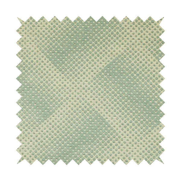 Blue Cream Colour Modern Faded Square Dotted Wave Pattern Chenille Upholstery Fabric JO-781 - Roman Blinds