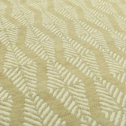 Brown Cream Colour Striped Wave Pattern Chenille Upholstery Fabric JO-783 - Made To Measure Curtains