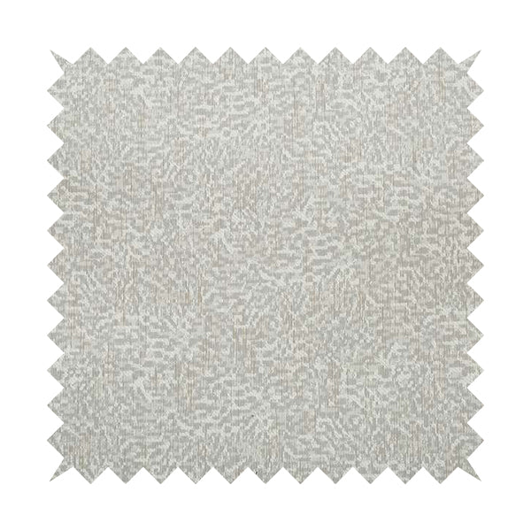 Florida Self Pattern Plain Soft Woven Cream Colour Chenille Upholstery Fabric JO-79