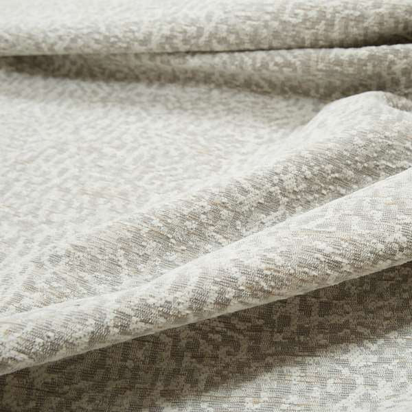 Florida Self Pattern Plain Soft Woven Cream Colour Chenille Upholstery Fabric JO-79 - Made To Measure Curtains