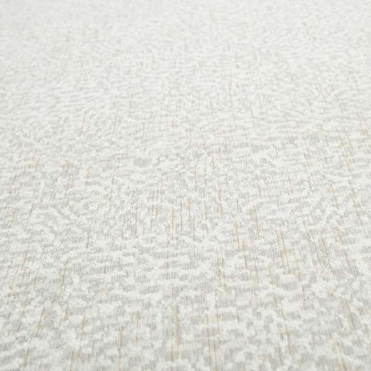 Florida Self Pattern Plain Soft Woven Cream Colour Chenille Upholstery Fabric JO-79