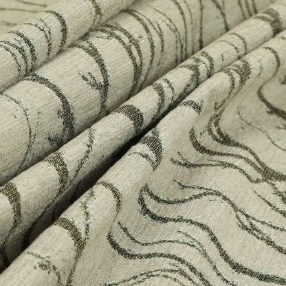 Abscission Tree Pattern In Grey Colour Chenille Jacquard Furniture Fabric JO-796 - Roman Blinds