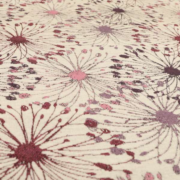 Web Outburst Theme Pattern In Purple Pink Colour Chenille Jacquard Furniture Fabric JO-799